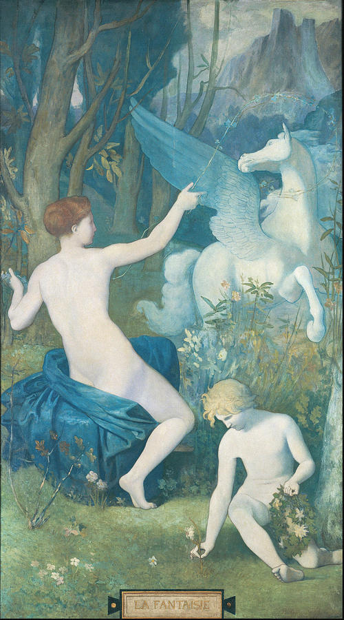 Holiday Painting - Fantasy  #2 by Pierre Puvis De Chavannes