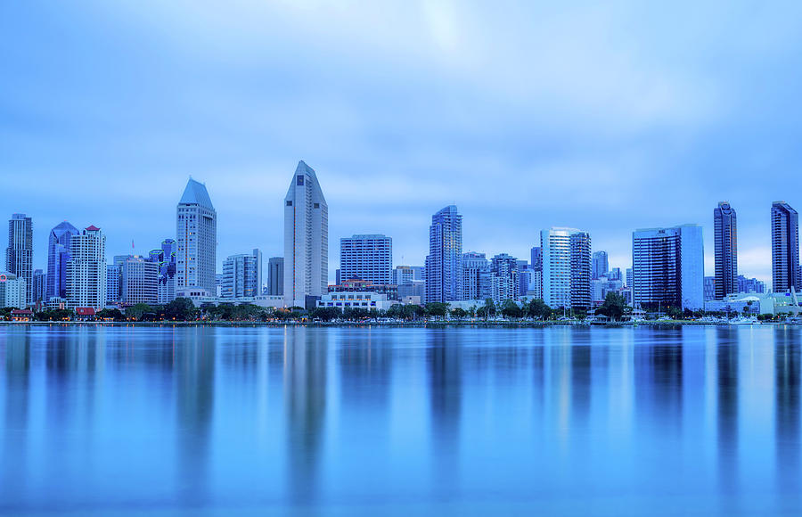 Feeling Blue San Diego Skyline Photograph by Joseph S Giacalone