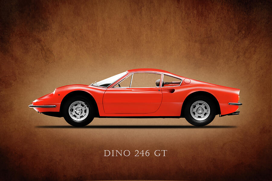Car Photograph - Ferrari Dino 246 GT #1 by Mark Rogan