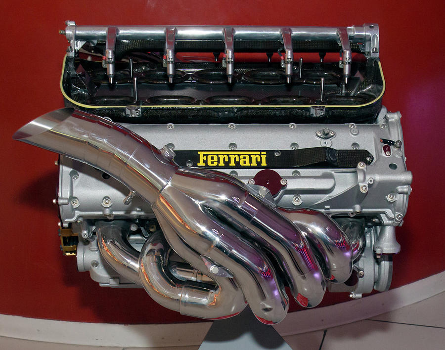 Ferrari Tipo 049 engine 2000 of the Ferrari F1 2000 #3 Photograph by Paul Fearn