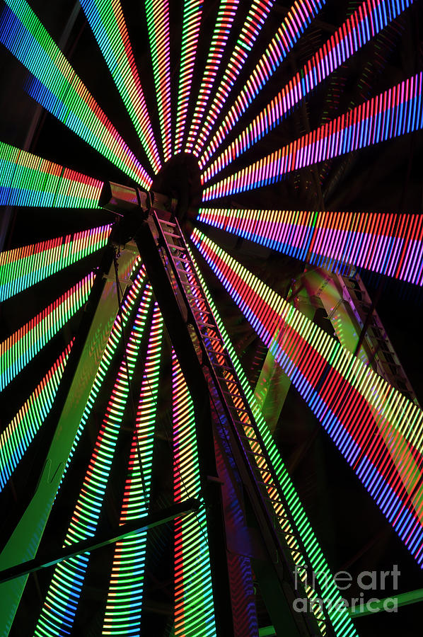 Ferris Wheel in Motion #2 Photograph by Jim Corwin