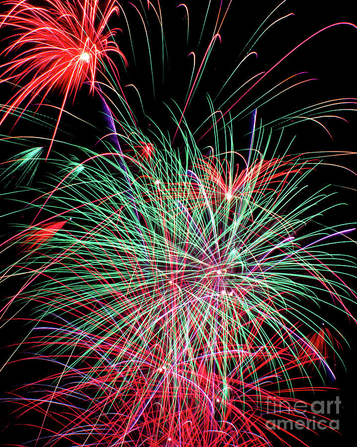 Fireworks #2 Photograph by Anthony Totah