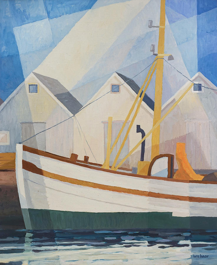 Boat Painting - Fishing Boat #2 by Lutz Baar