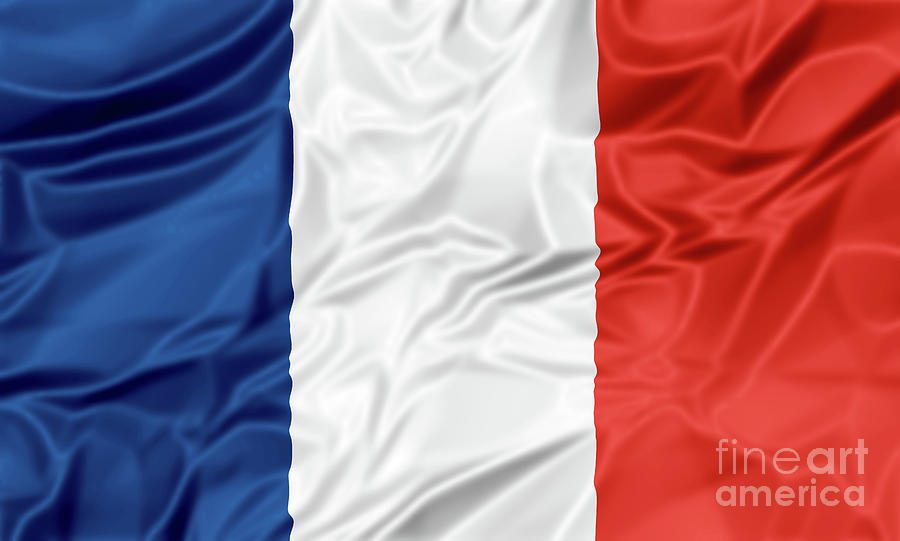 Flag of France #2 Digital Art by Benny Marty