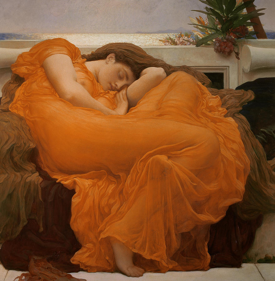 Flaming June Painting by Frederic Leighton