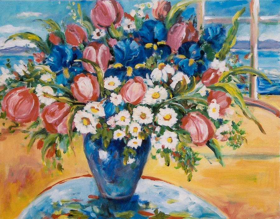 Floral Arrangement #2 Painting by Ingrid Dohm