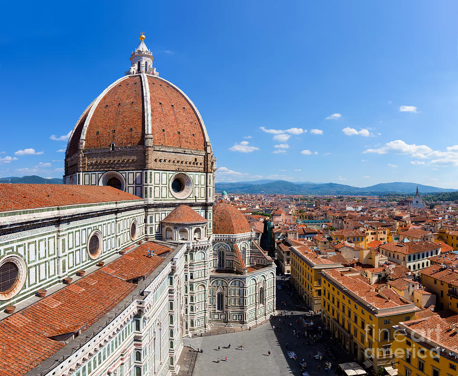 Florence, Italy. Cathedral of Saint Mary of the Flowers #2 Photograph by Michal Bednarek