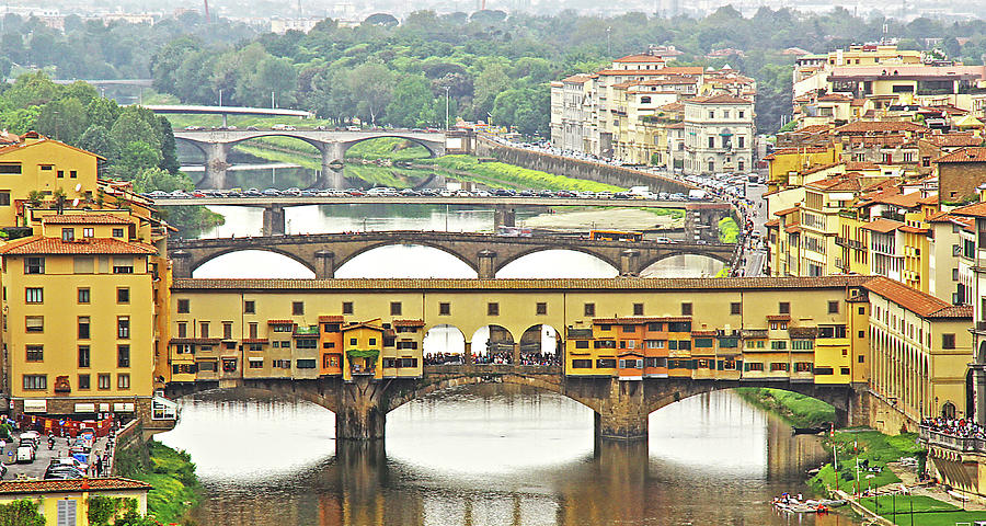 Florence, Italy - Ponte Vecchio #3 Photograph by Richard Krebs
