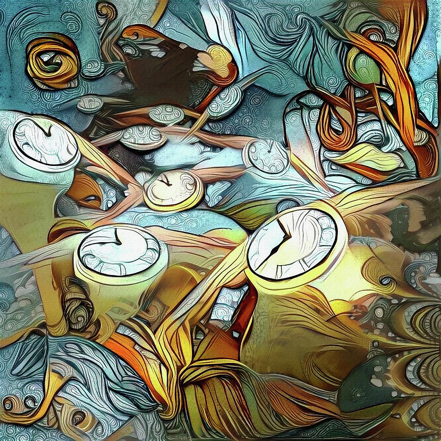 Nature Digital Art - Flow of Time #2 by Bruce Rolff