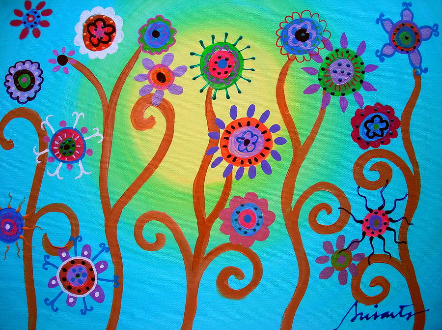 Flower Painting - Flower Fest #2 by Pristine Cartera Turkus