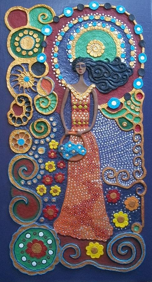 Flower Mixed Media - Flower Lady #2 by Otil Rotcod