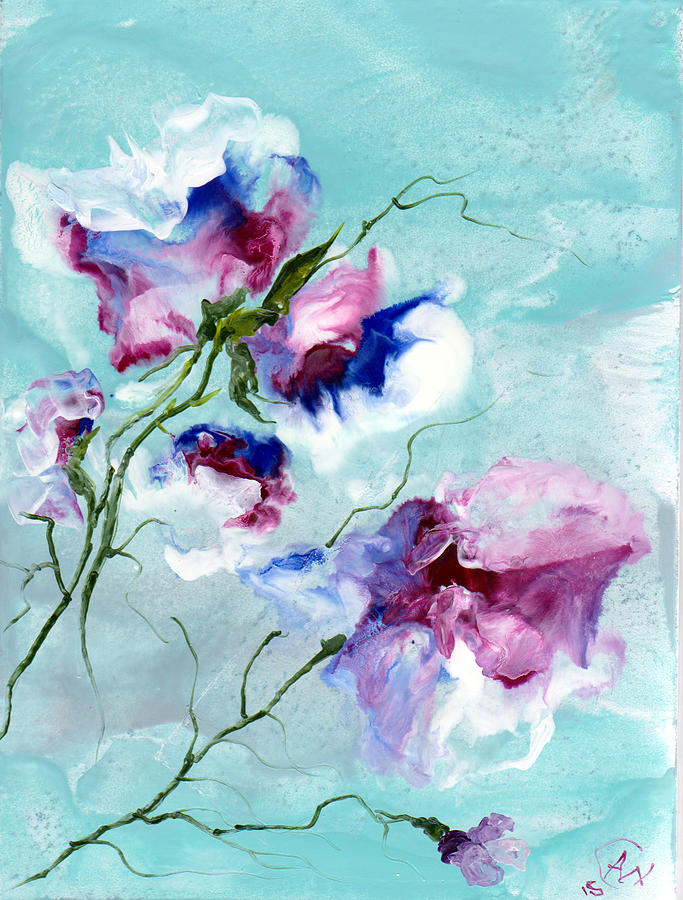 Flower Study #2 Painting by Angelina Whittaker Cook