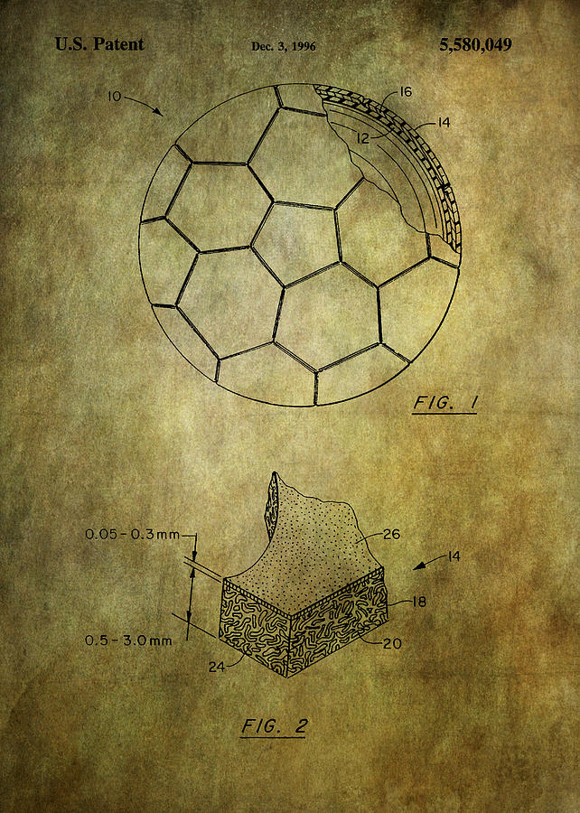 Football patent #2 Photograph by Chris Smith