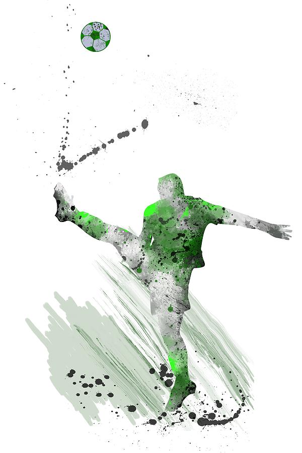 Football Player #3 Digital Art by Marlene Watson