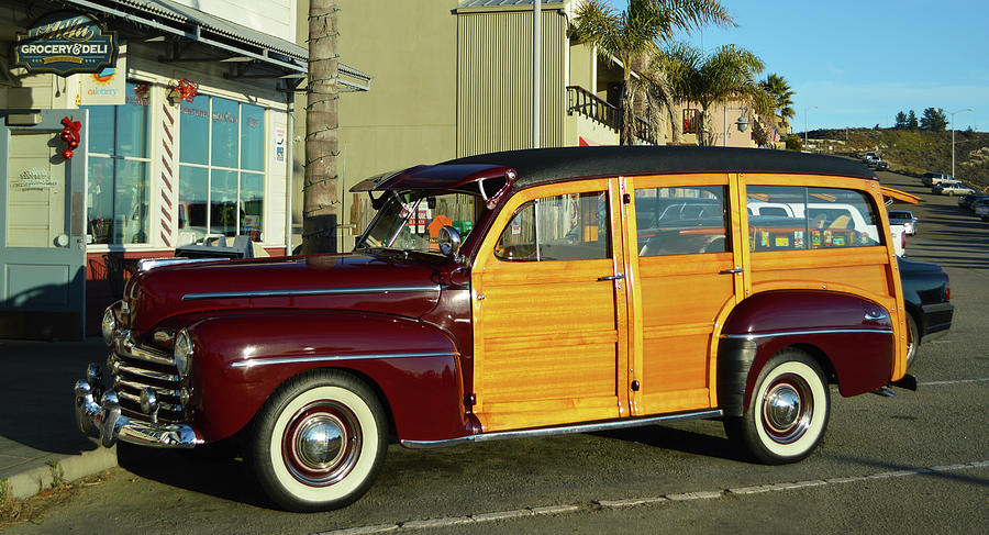 Car Photograph - Ford California Woody Station Wagon #2 by Barbara Snyder