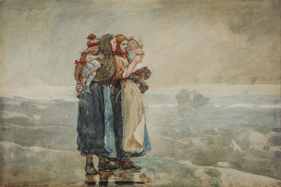Forebodings  #2 Painting by Winslow Homer