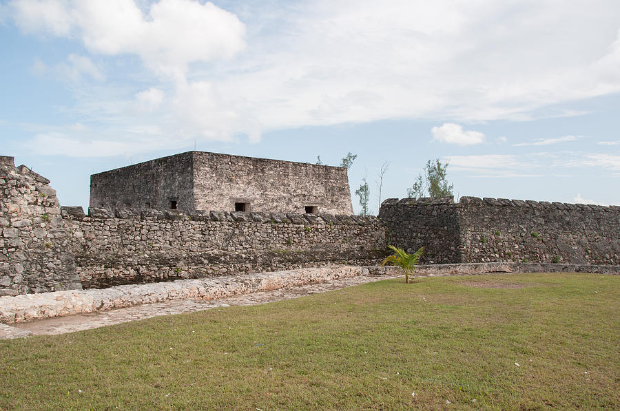 Fort of San Felipe in Bacalar #2 Digital Art by Carol Ailles