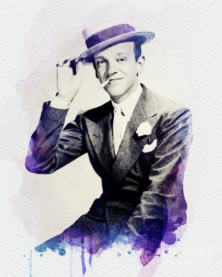 Fred Astaire, Vintage Actor And Dancer Digital Art