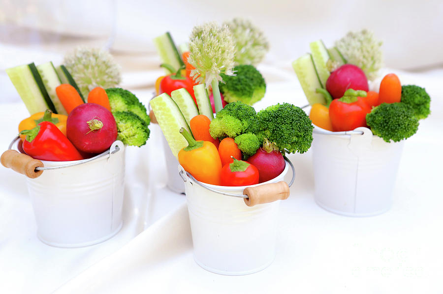 fresh Vegetable snacks #2 Photograph by Oren Shalev