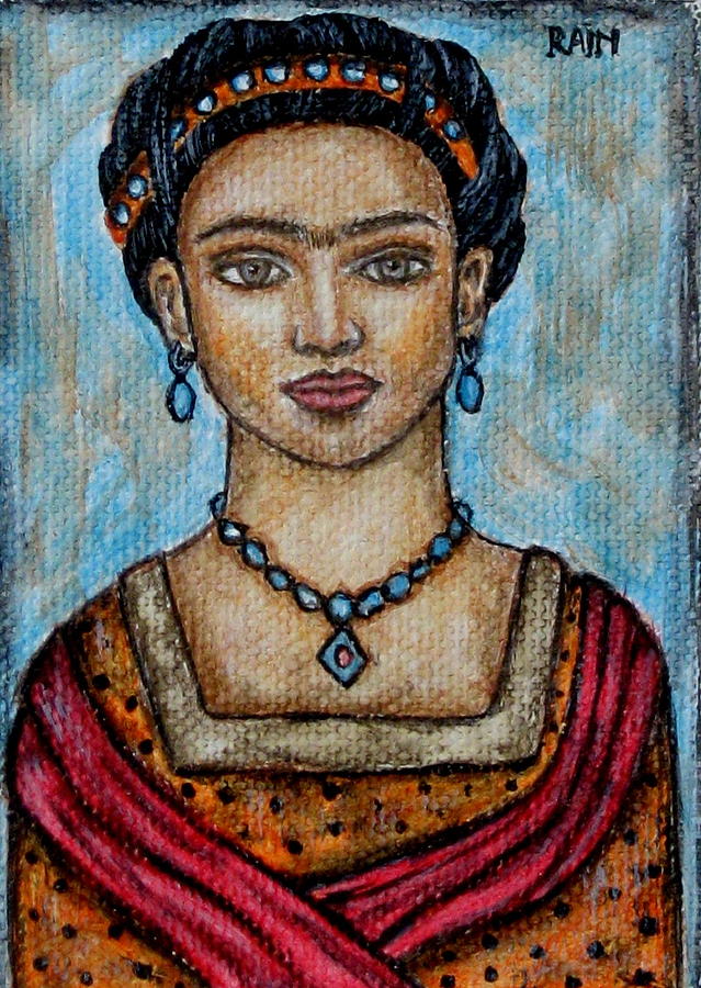 Frieda Kahlo #2 Painting by Rain Ririn
