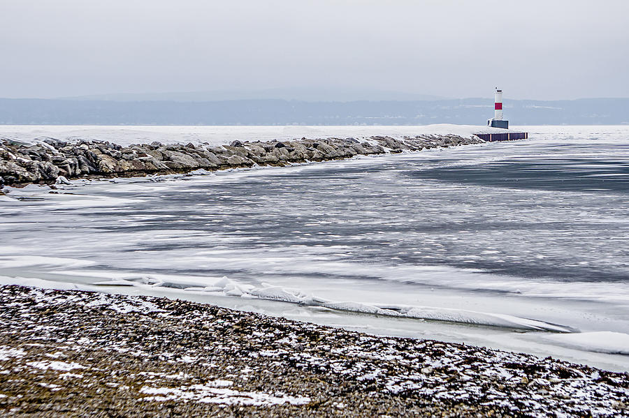 Frozen Winter Scenes On Great Lakes  #2 Photograph by Alex Grichenko