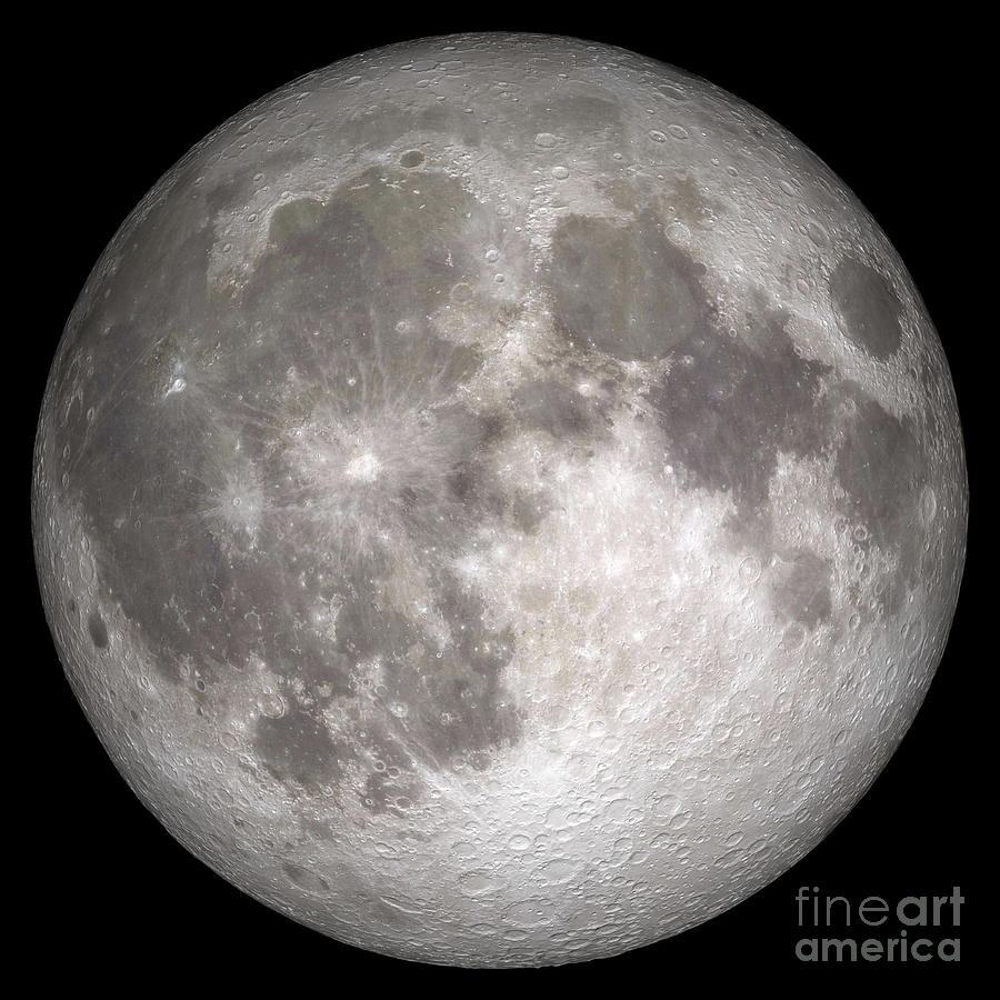 Space Photograph - Full Moon #2 by Stocktrek Images