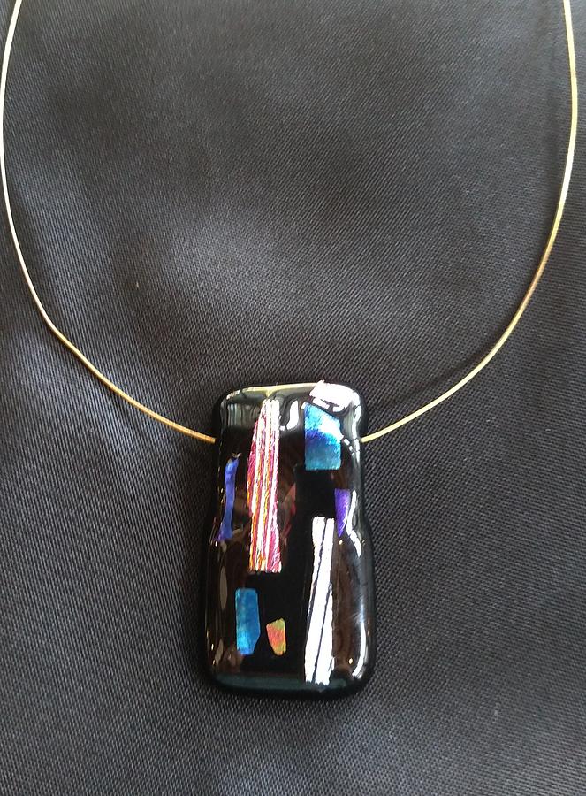 Fused Glass And Dicroic #2 Jewelry by Lori Jacobus-Crawford