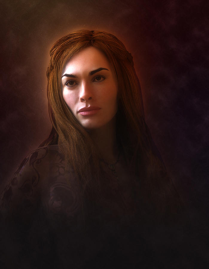 Game Of Thrones. Cersei Lannister. Digital Art by Nadezhda Zhuravleva