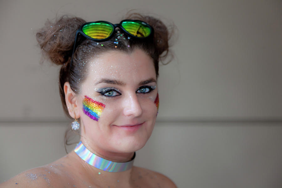 Gay Pride Parade Nyc 6 24 2018 Female Participant Photograph By Robert Ullmann Pixels