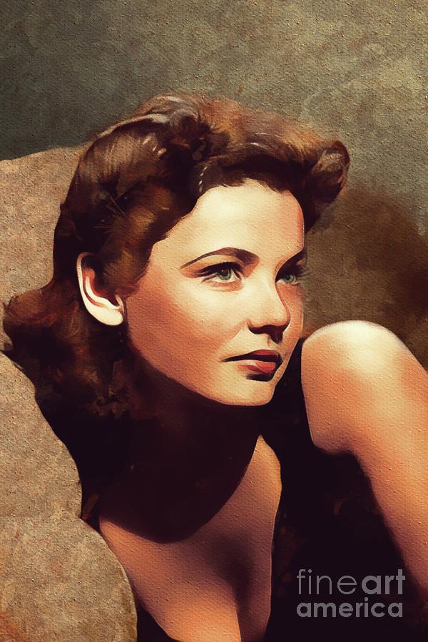 Gene Tierney, Hollywood Legend Painting by Esoterica Art Agency - Fine ...