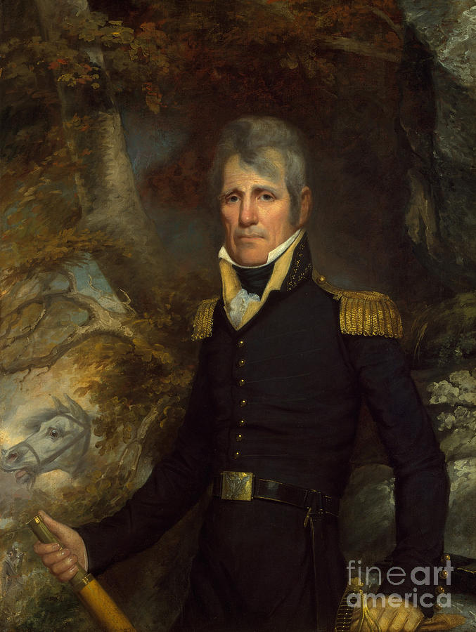 General Andrew Jackson Painting by John Wesley Jarvis