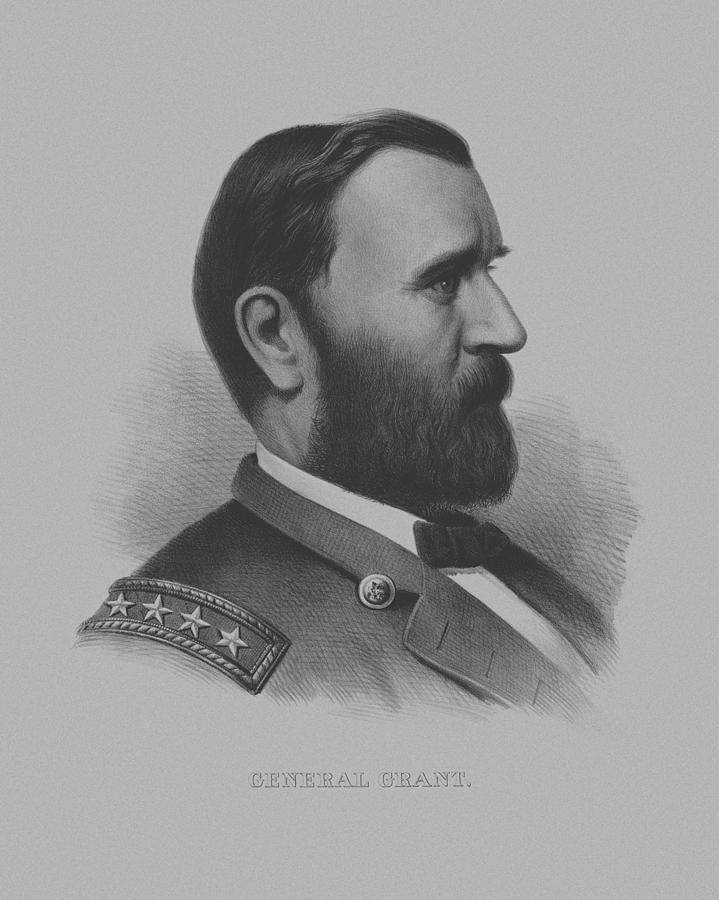General Grant Mixed Media - General Grant by War Is Hell Store
