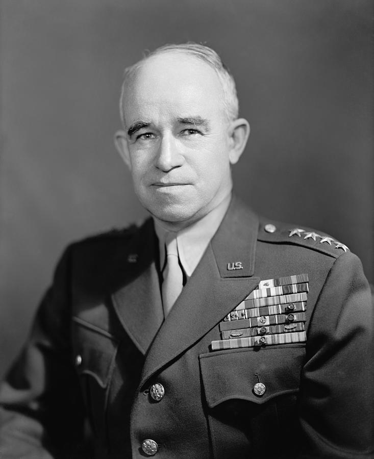 General Omar Bradley - Two Photograph by War Is Hell Store