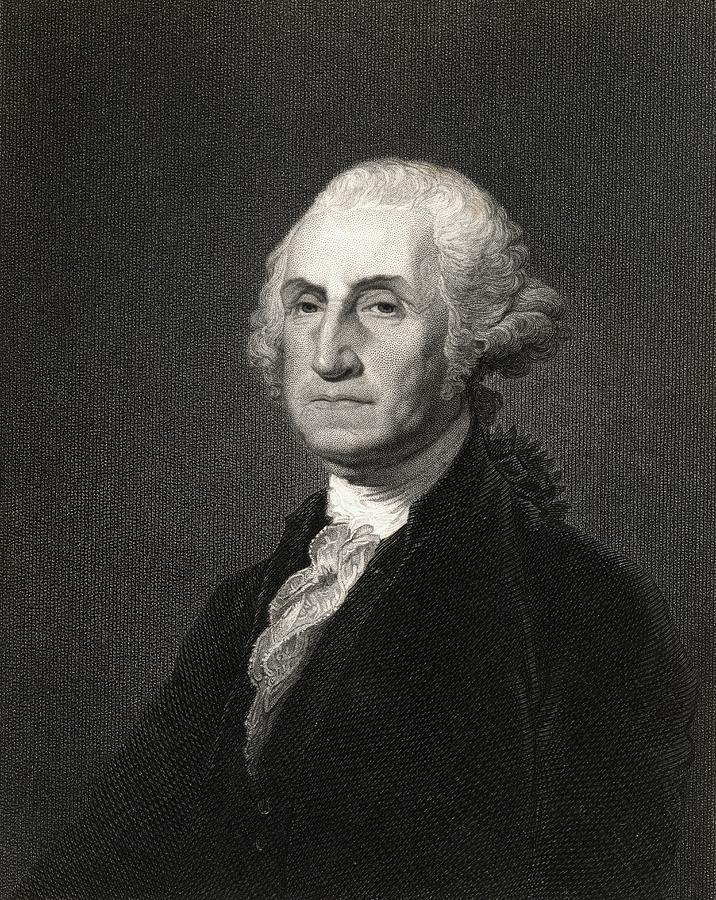 George Washington 1732-1799. First Drawing by Vintage Design Pics ...