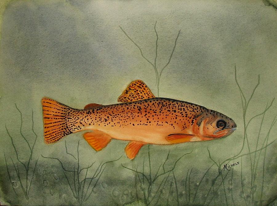 Gila Trout #2 Painting by Michele Turney