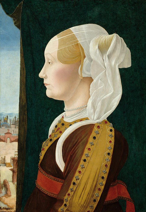 Ginevra Bentivoglio #2 Painting by Ercole de Roberti