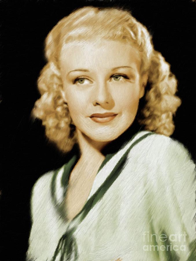 Hollywood Painting - Ginger Rogers, Legend #2 by Esoterica Art Agency