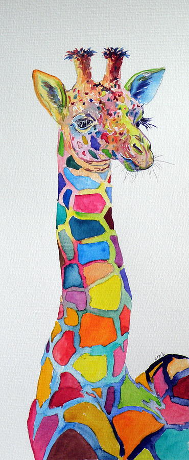 Giraffe #8 Painting by Kovacs Anna Brigitta