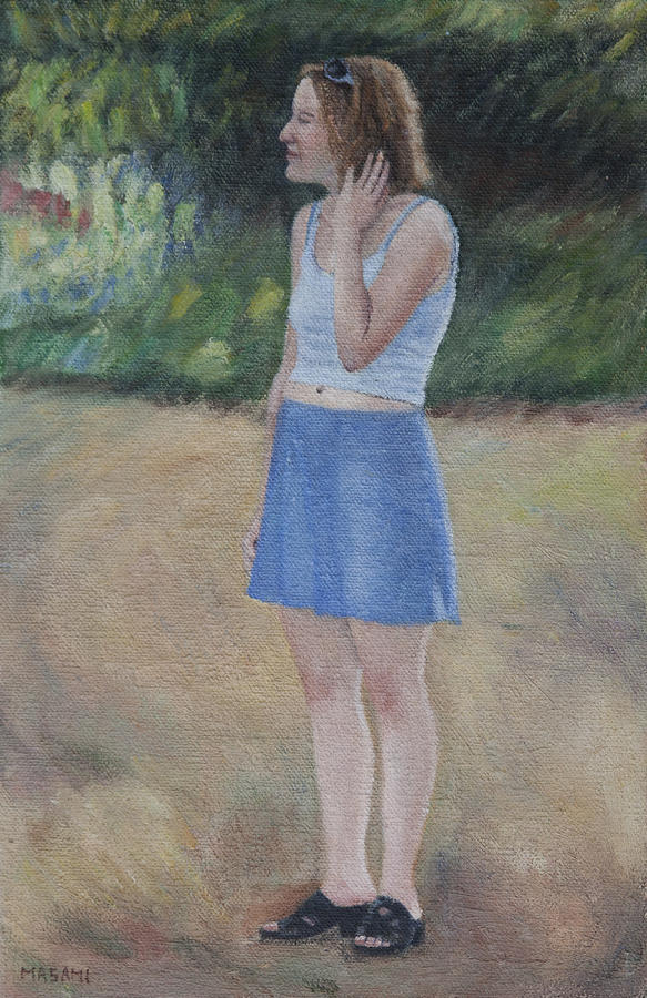 Girl In The Garden #2 Painting by Masami Iida