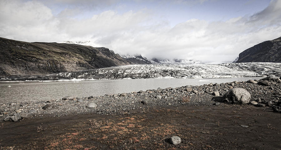 Mountain Photograph - Fjallsarlon glacier lagoon #1 by Alexey Stiop