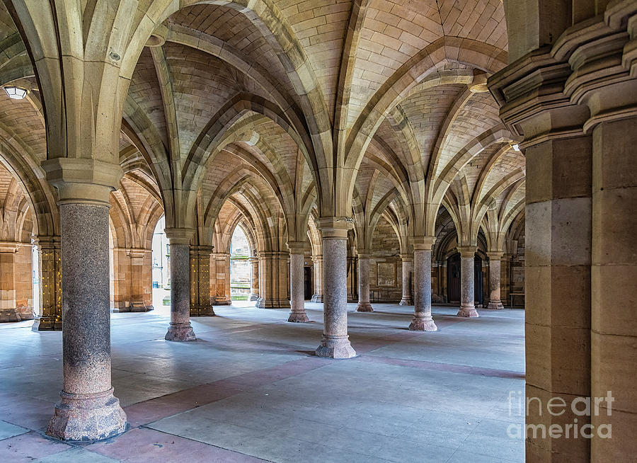 Architecture Photograph - Glasgow University Cloisters #2 by Antony McAulay