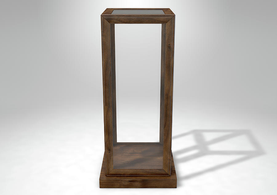 Cube Digital Art - Glass Display Case Verticle #2 by Allan Swart