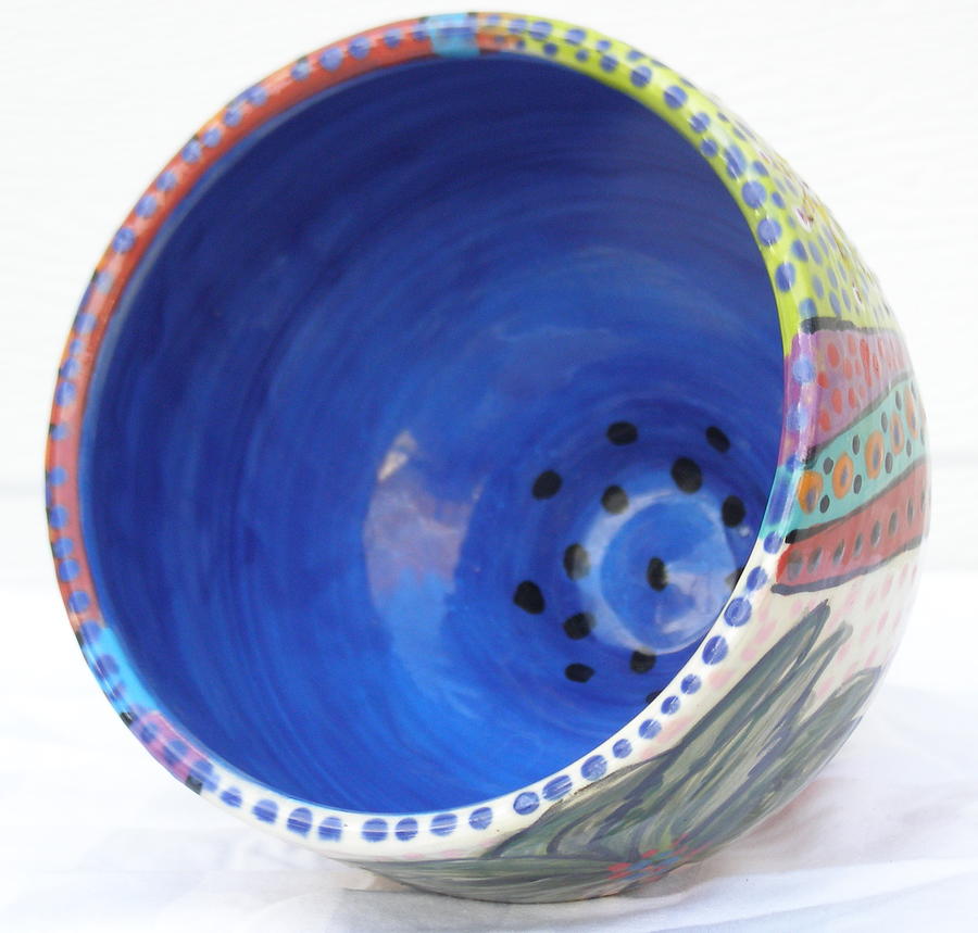 Bowl Ceramic Art - Goblet #2 by Diann Schindler