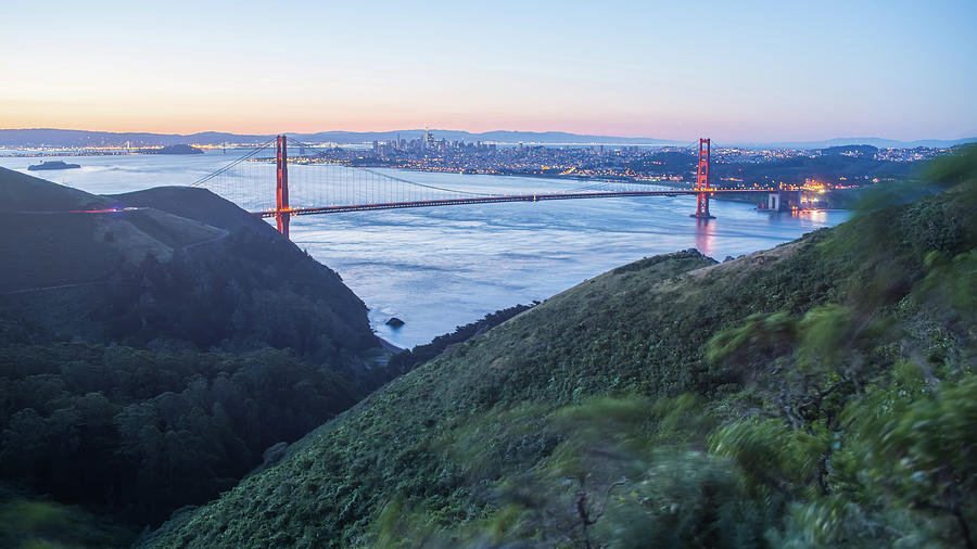 Golden Gate Bridge In San Francisco At Sunrise #2 Photograph by Alex Grichenko