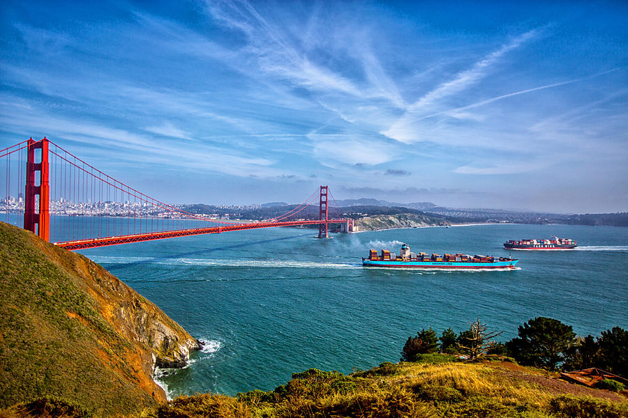 Golden Gate Bridge #2 Photograph by Lev Kaytsner