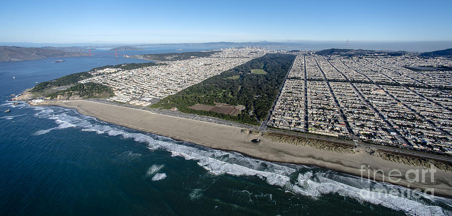 Golden Gate Park in San Francisco Aerial Photo #2 Photograph by David Oppenheimer
