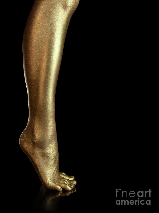 Legs Photograph - Golden Legs #2 by Maxim Images Exquisite Prints