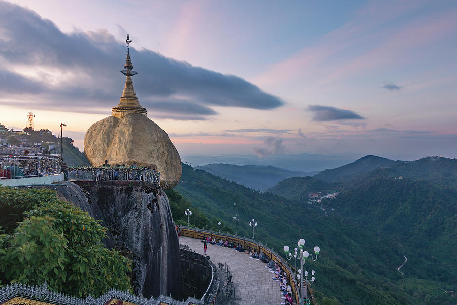 Golden Rock - Myanmar #2 Photograph by Joana Kruse