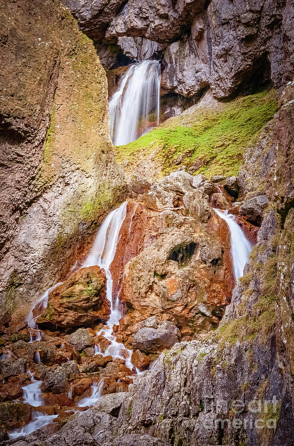 Gordale Scar Waterfall Photograph