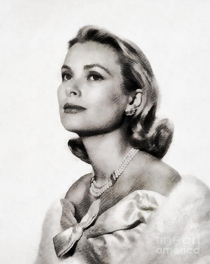 Grace Kelly, Vintage Hollywood Actress Painting